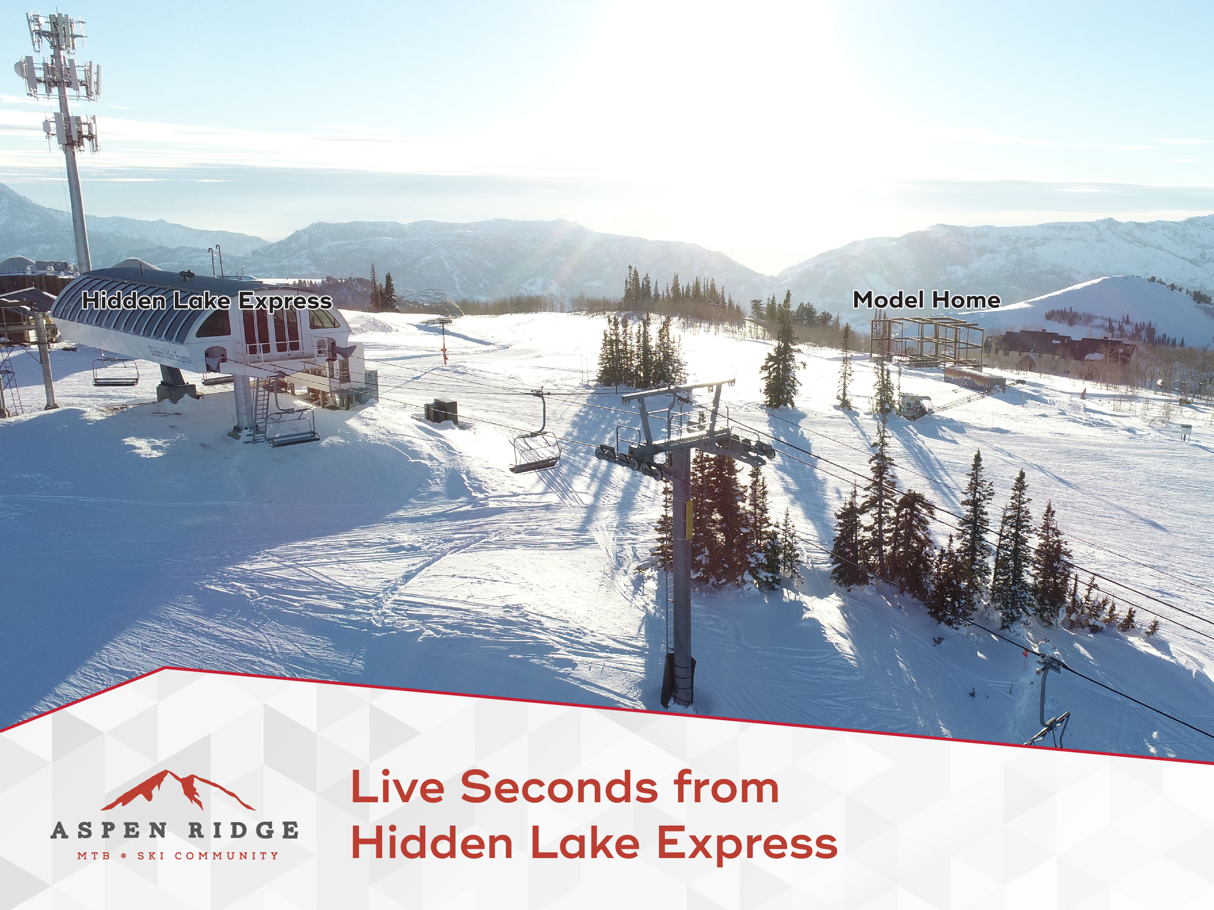 Hidden Lake Expresses proximity to Aspen Ridge's Model Home