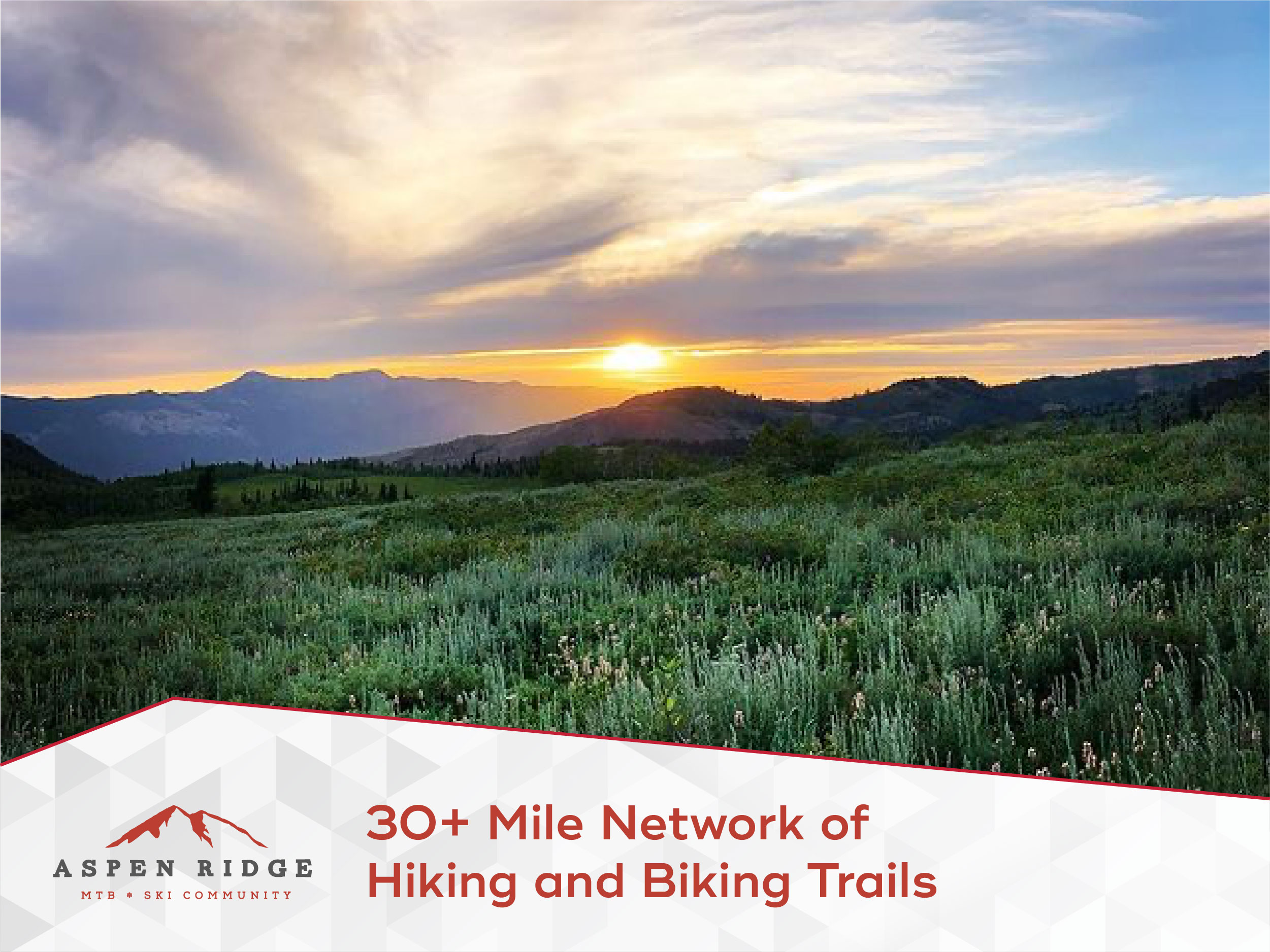 30+ Mile Network of Hiking and Biking Trails